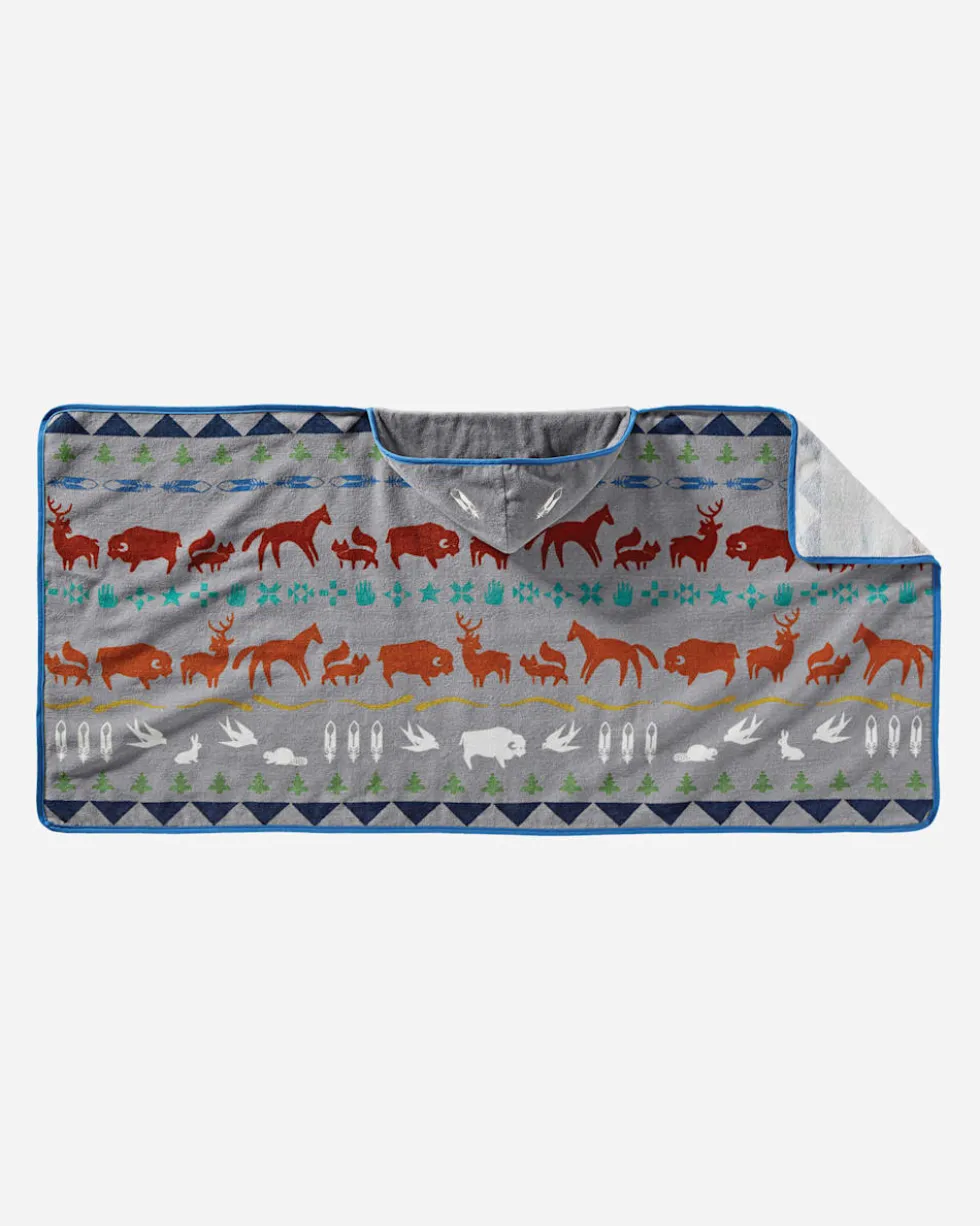 SHARED PATHS HOODED TOWEL