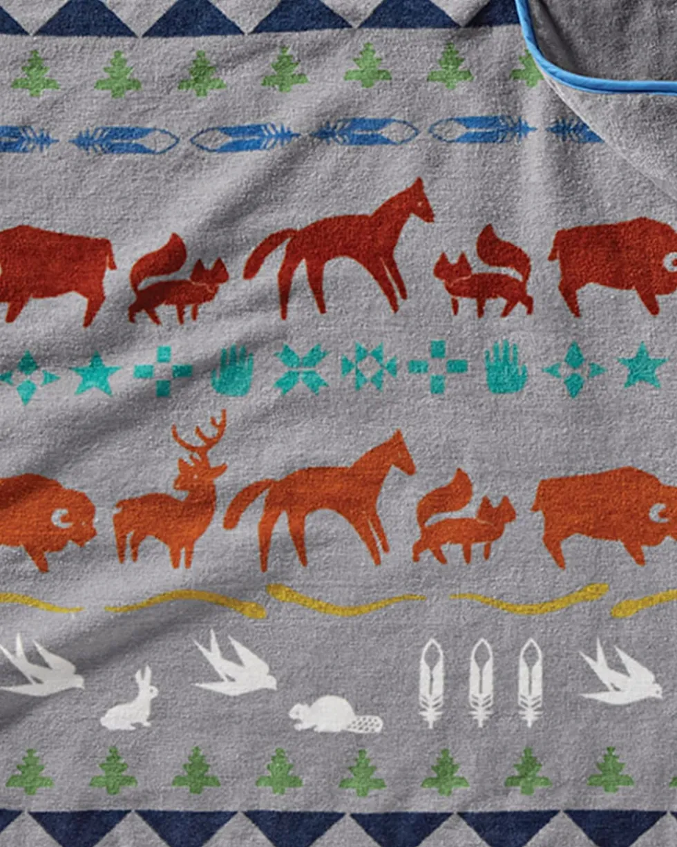 SHARED PATHS HOODED TOWEL