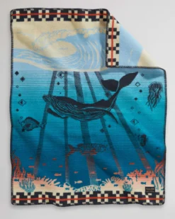TIDE SCHOOL CRIB BLANKET