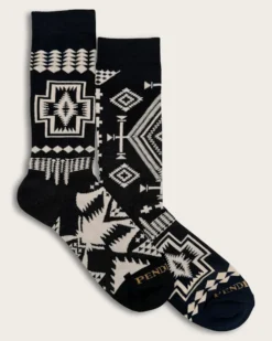TRIO PATTERN CREW SOCKS