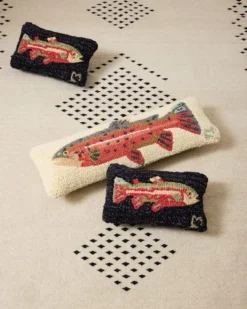 TROUT HOOKED LUMBAR PILLOW
