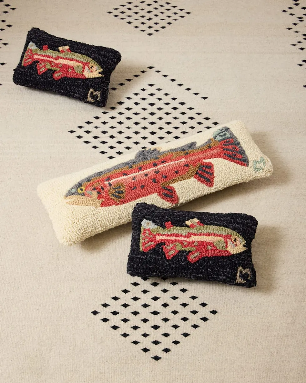 TROUT HOOKED LUMBAR PILLOW