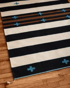 TURQUOISE CROSSES RUG