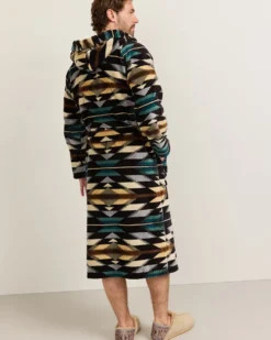 UNISEX WYETH TRAIL COTTON TERRY VELOUR BATHROBE
