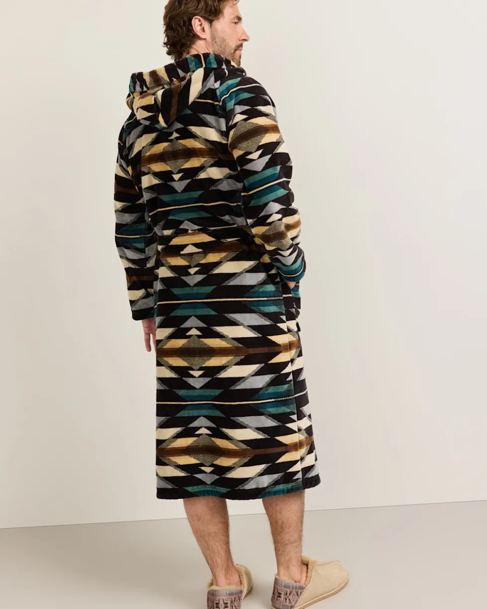 UNISEX WYETH TRAIL COTTON TERRY VELOUR BATHROBE