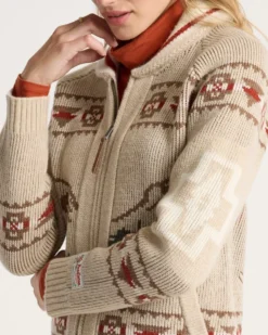 WOMEN'S ALPINE LAMBSWOOL ZIP CARDIGAN