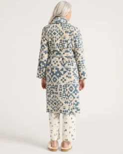 WOMEN'S BLUE RIDGE COTTON TERRY VELOUR BATHROBE