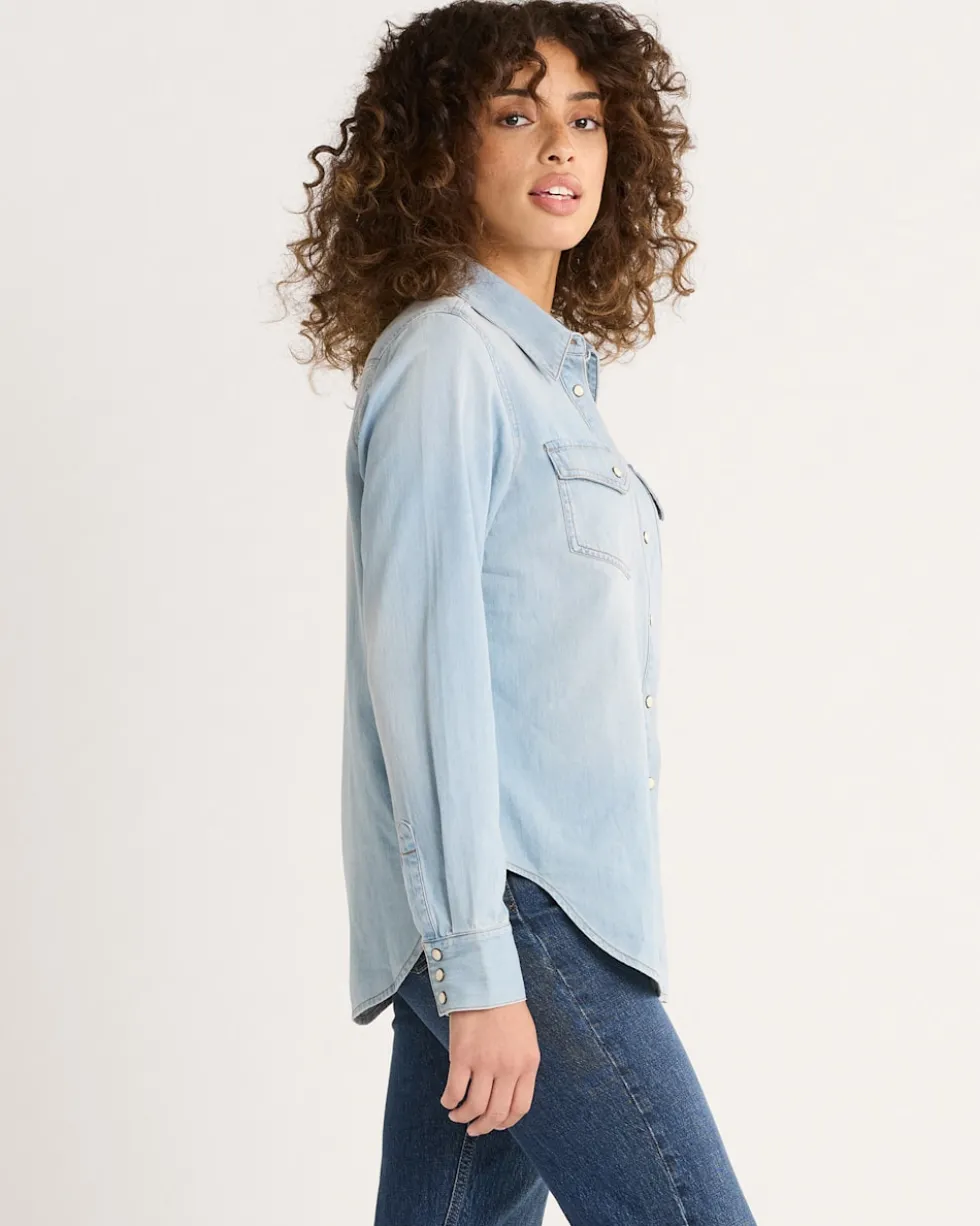 WOMEN'S CHAMBRAY GAMBLER SHIRT