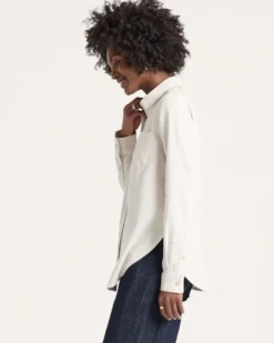 WOMEN'S COTTON FLANNEL RELAXED SHIRT