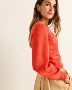 WOMEN'S CROCHET COTTON CARDIGAN