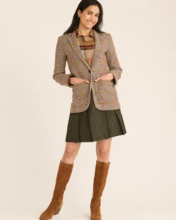 WOMEN'S DAVIS GLEN PLAID WOOL BLAZER