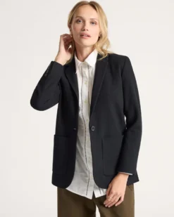 WOMEN'S DAVIS HERRINGBONE WOOL BLAZER