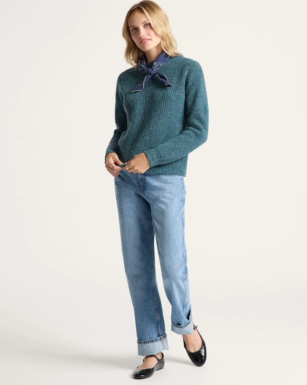 WOMEN'S DONEGAL EYELET SWEATER