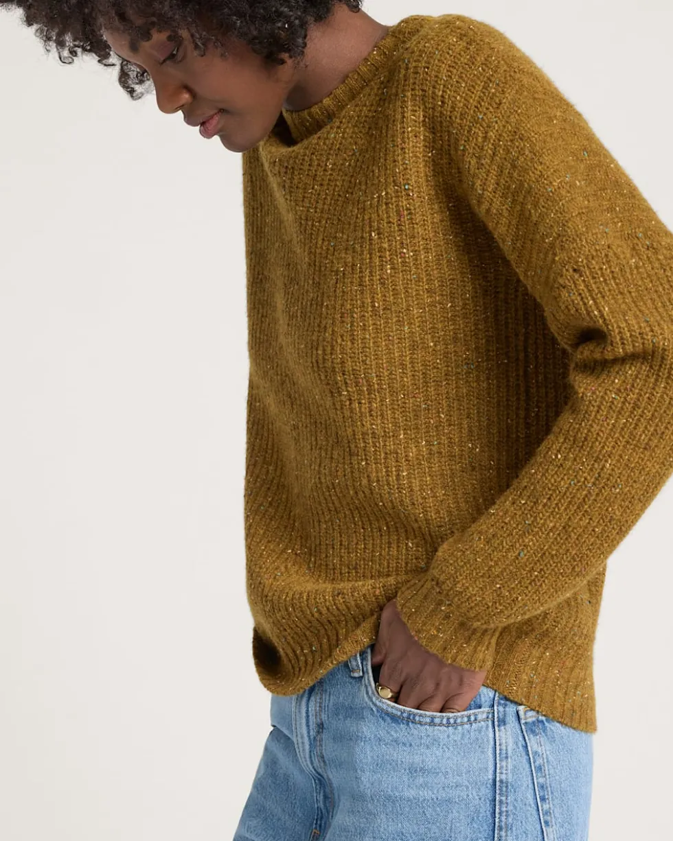 WOMEN'S DONEGAL EYELET SWEATER
