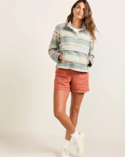 WOMEN'S DOUBLESOFT HALF-SNAP PULLOVER