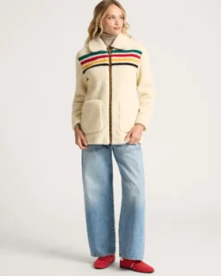 WOMEN'S GLACIER SUNSET SHERPA FLEECE JACKET