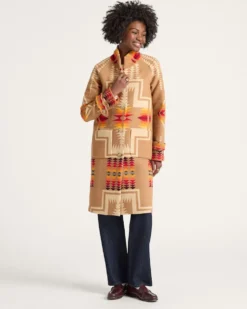 WOMEN'S HARDING ARCHIVE BLANKET COAT