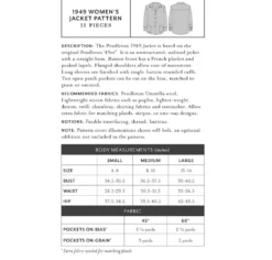 WOMEN'S 1949 JACKET PATTERN
