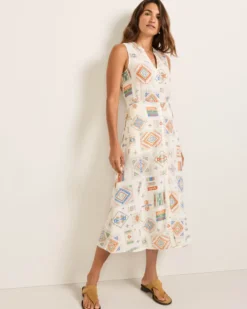 WOMEN'S LANA SLEEVELESS LINEN DRESS