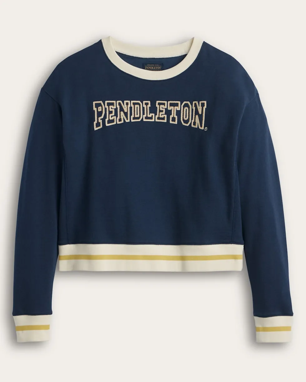 WOMEN'S LOGO GRAPHIC FRENCH TERRY PULLOVER