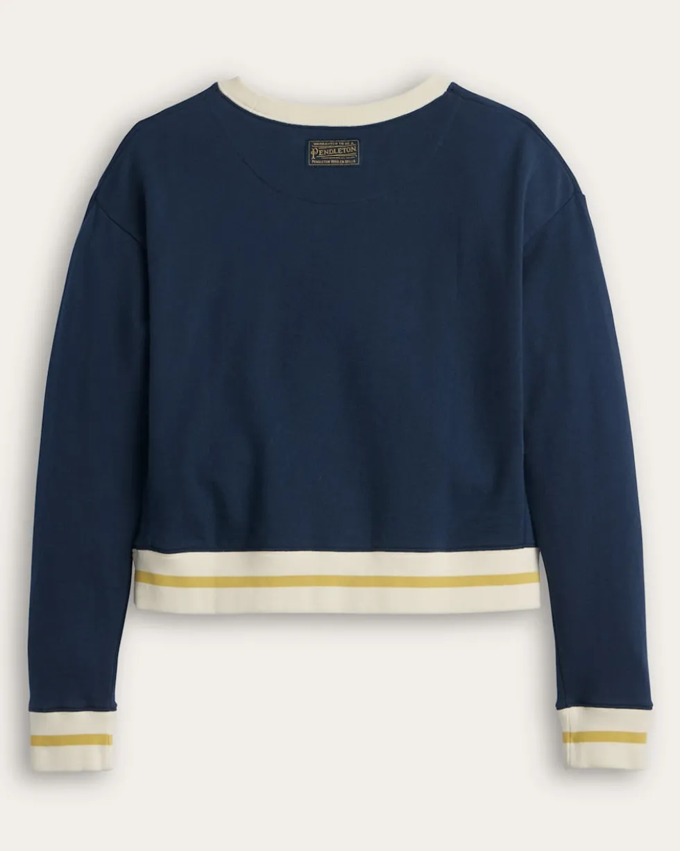 WOMEN'S LOGO GRAPHIC FRENCH TERRY PULLOVER