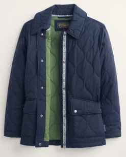 WOMEN'S MARIGOLD CRINKLE QUILTED BARN COAT