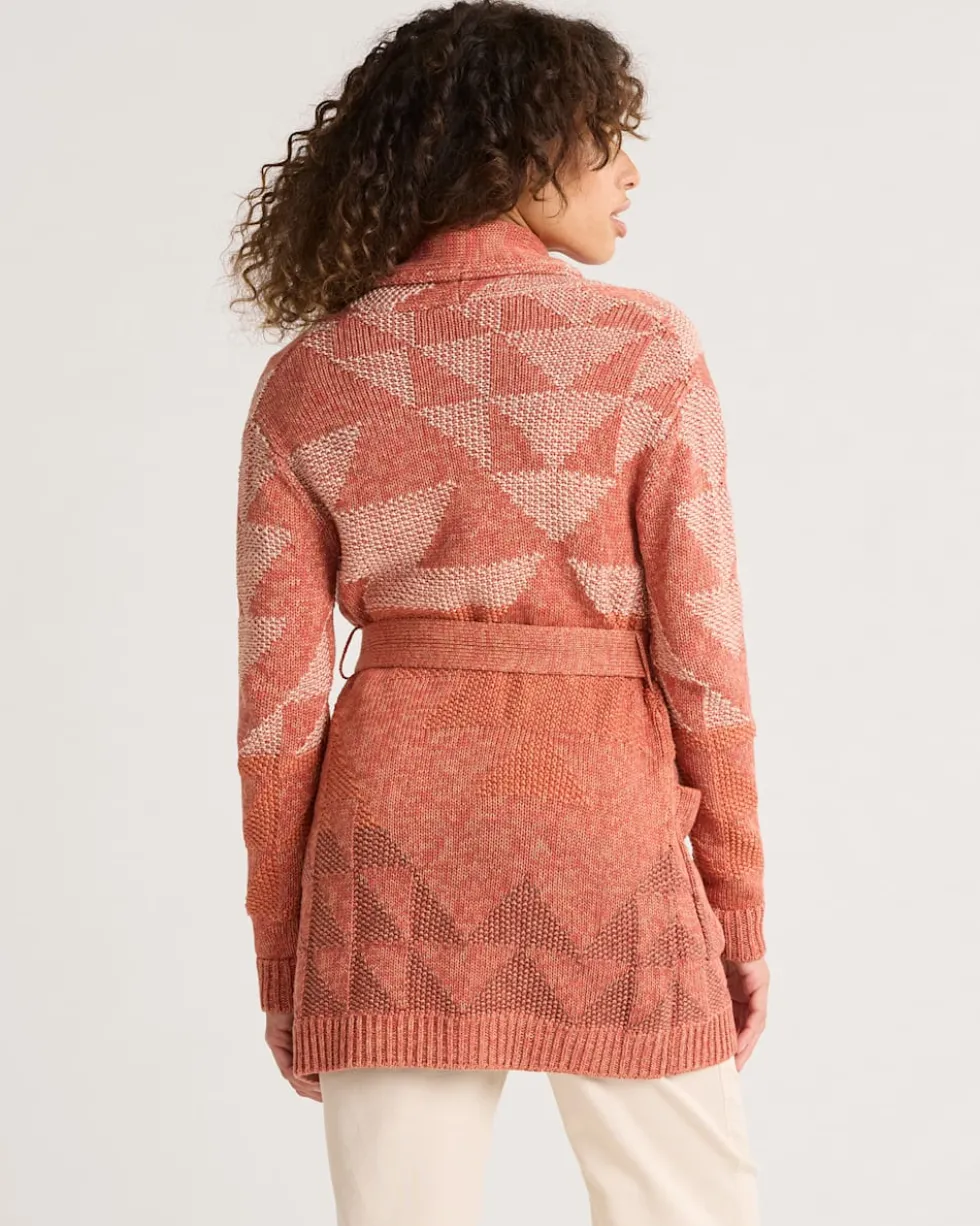WOMEN'S MONTEREY BELTED COTTON CARDIGAN