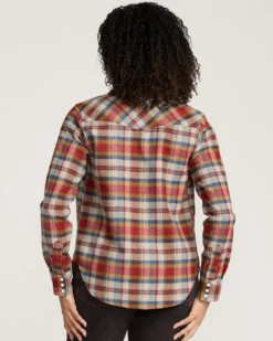 WOMEN'S PLAID GAMBLER SHIRT