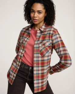WOMEN'S PLAID GAMBLER SHIRT