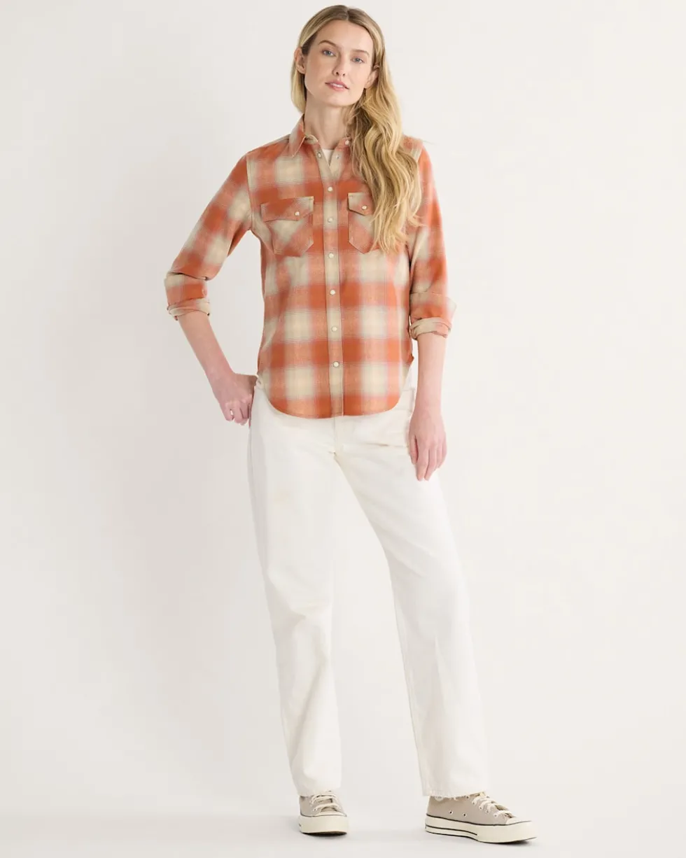 WOMEN'S PLAID GAMBLER SHIRT