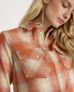 WOMEN'S PLAID GAMBLER SHIRT