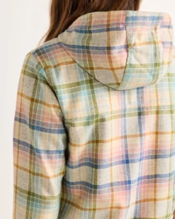 WOMEN'S PLAID TRAILSIDE WOOL HOODIE