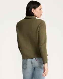 WOMEN'S SOLID SOUVENIR CARDIGAN