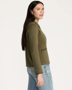 WOMEN'S SOLID SOUVENIR CARDIGAN