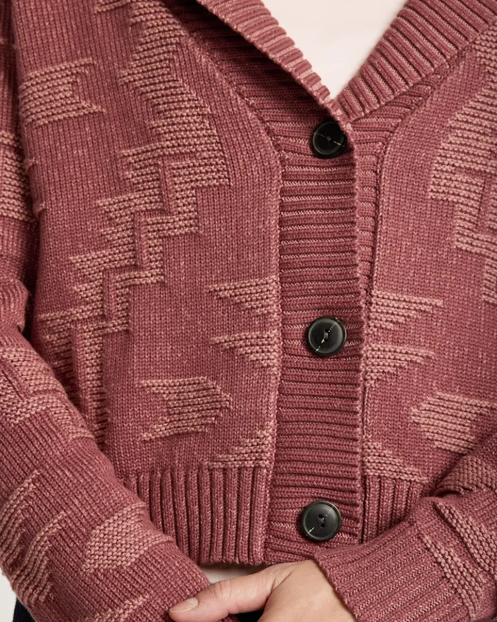 WOMEN'S TEXTURED COTTON CARDIGAN