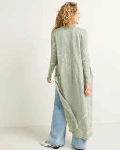 WOMEN'S TEXTURED DUSTER CARDIGAN
