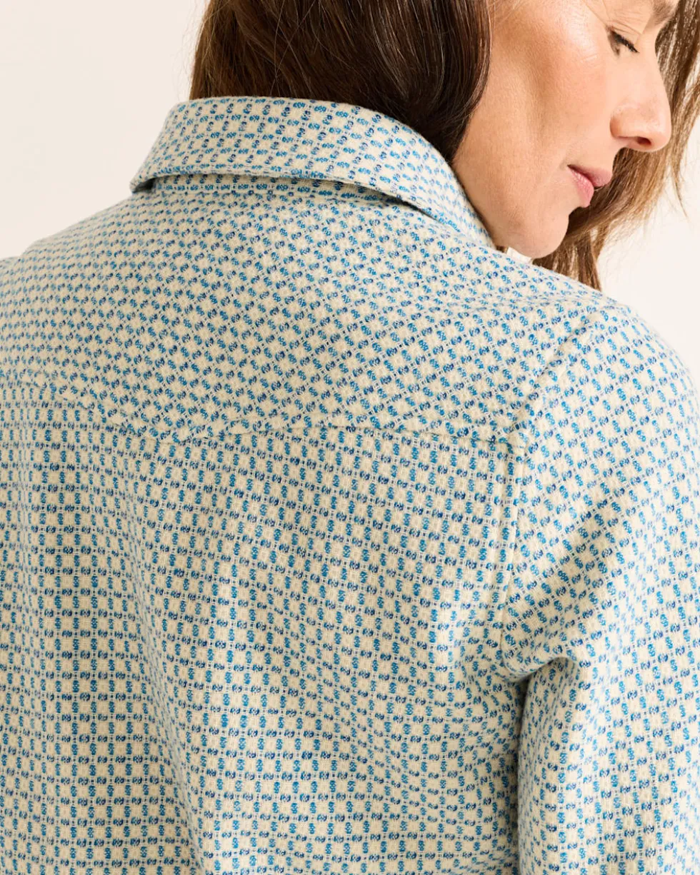 WOMEN'S TEXTURED WOOL GAMBLER SHIRT