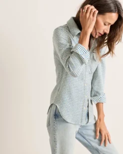 WOMEN'S TEXTURED WOOL GAMBLER SHIRT