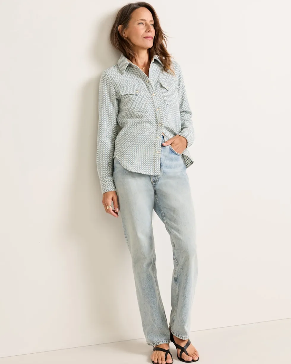 WOMEN'S TEXTURED WOOL GAMBLER SHIRT