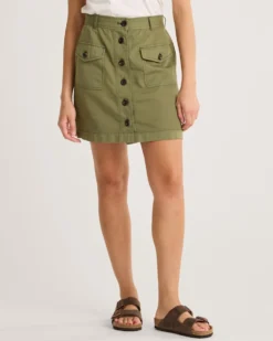 WOMEN'S UTILITY COTTON/LINEN SKIRT