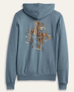 WOMEN'S WESTERN GRAPHIC ZIP HOODIE