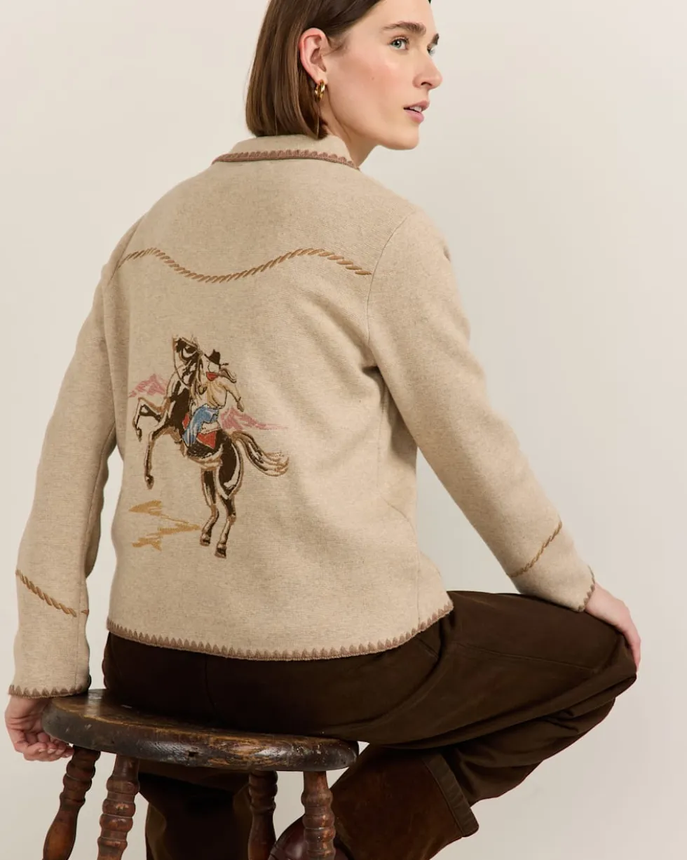 WOMEN'S WESTERN SOUVENIR CARDIGAN