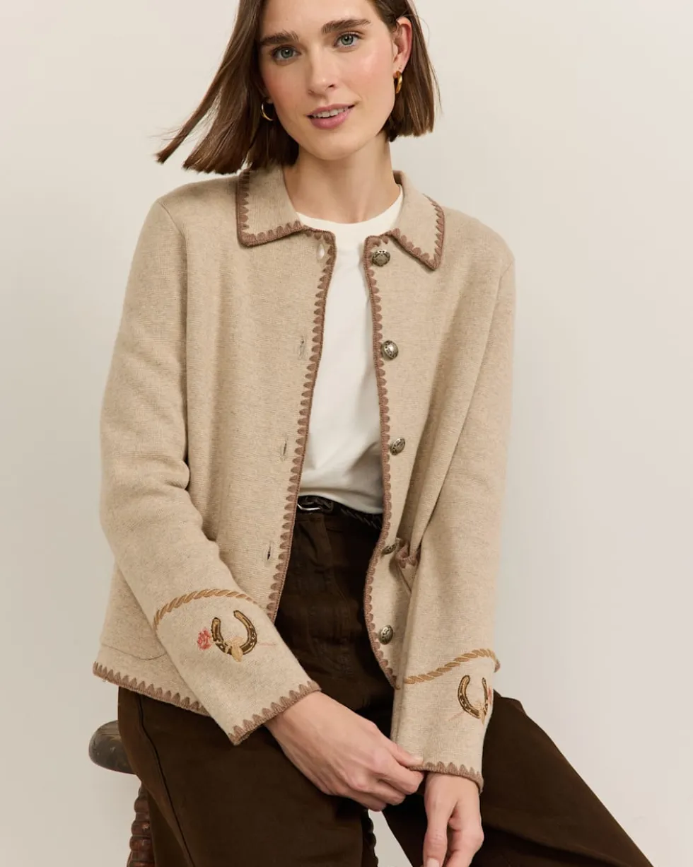 WOMEN'S WESTERN SOUVENIR CARDIGAN