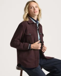 WOMEN'S WOOL SHIRT JACKET