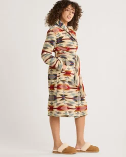 WOMEN'S WYETH TRAIL COTTON TERRY VELOUR ROBE